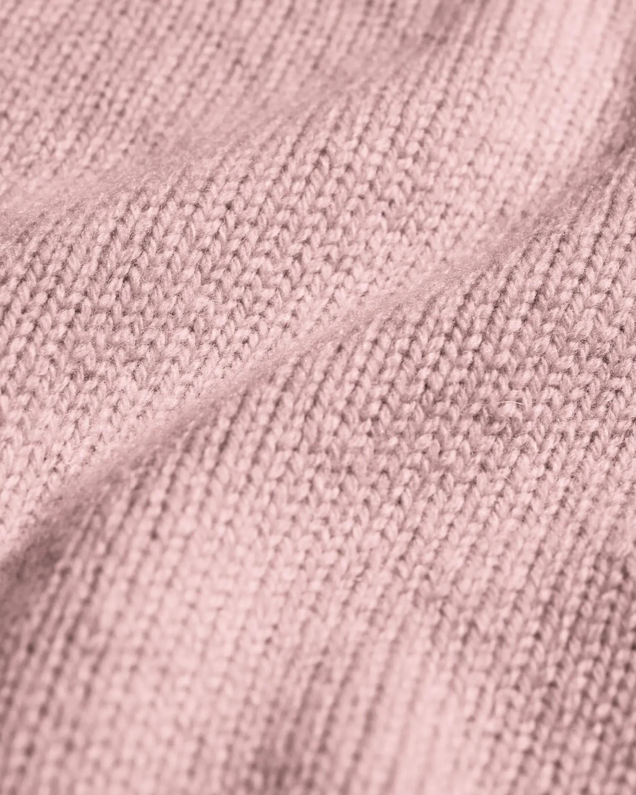 Oversized Merino Wool Crew - Faded Pink