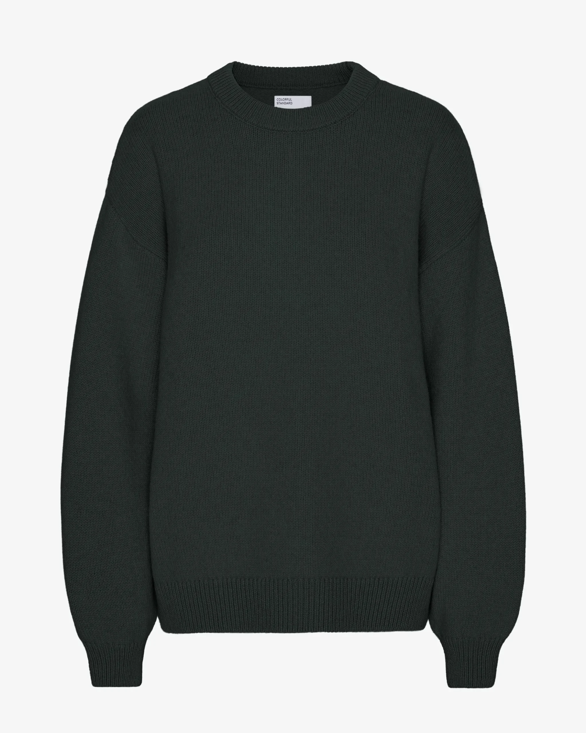 Oversized Merino Wool Crew - Hunter Green