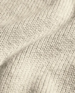 Oversized Merino Wool Crew - Ivory White