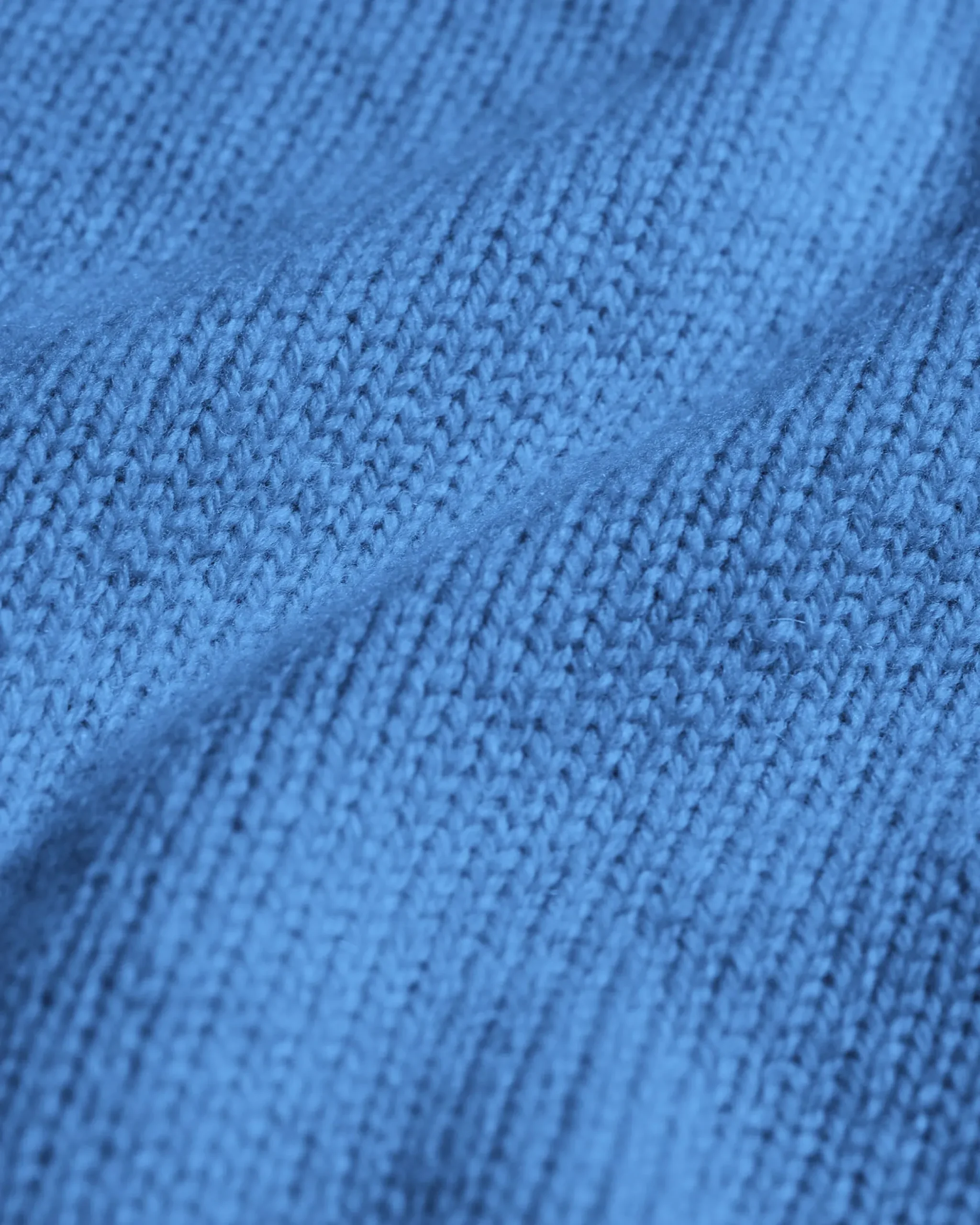 Oversized Merino Wool Crew - Pacific Blue