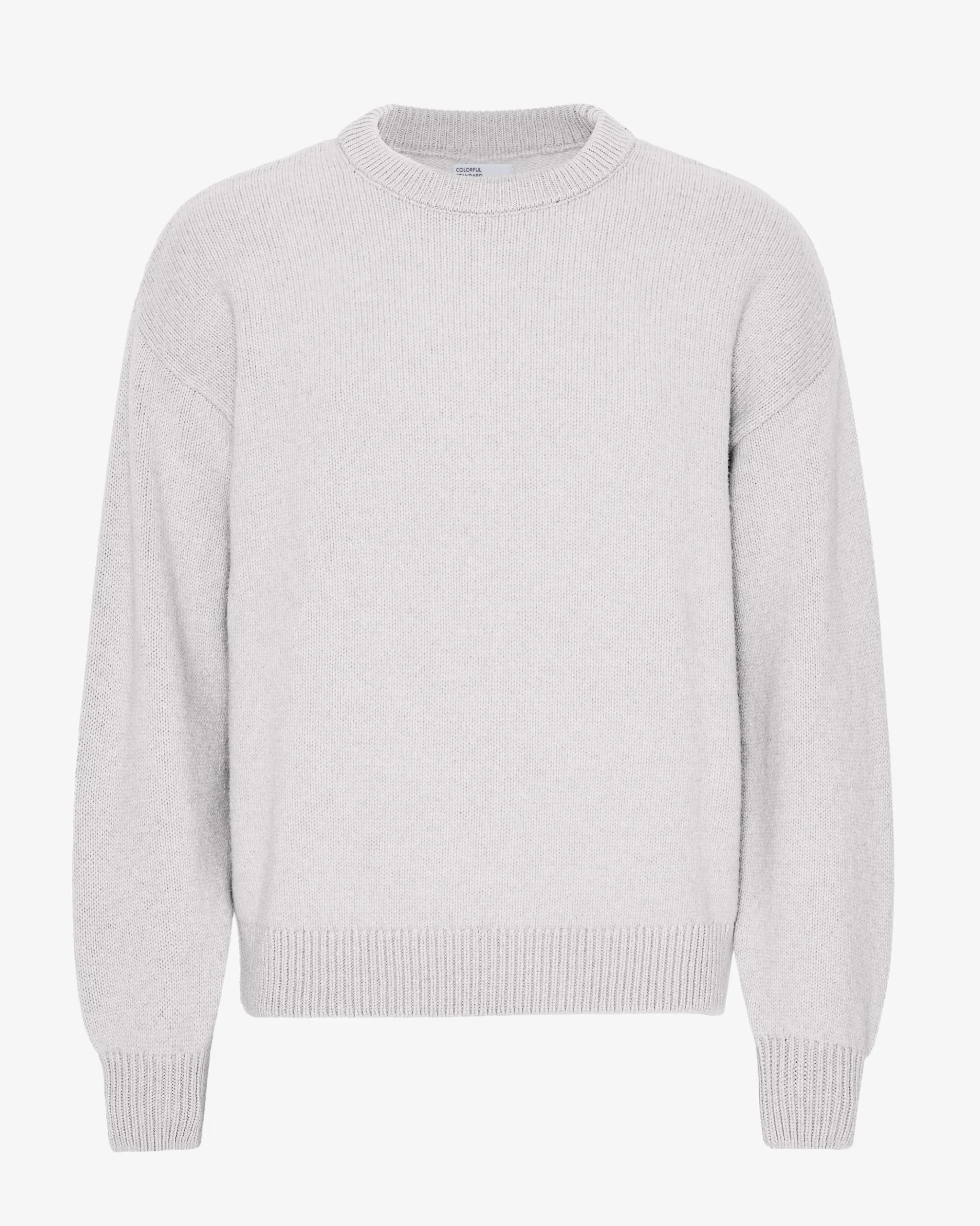 Oversized Merino Wool Crew - Snow Melange