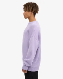 Oversized Merino Wool Crew - Soft Lavender