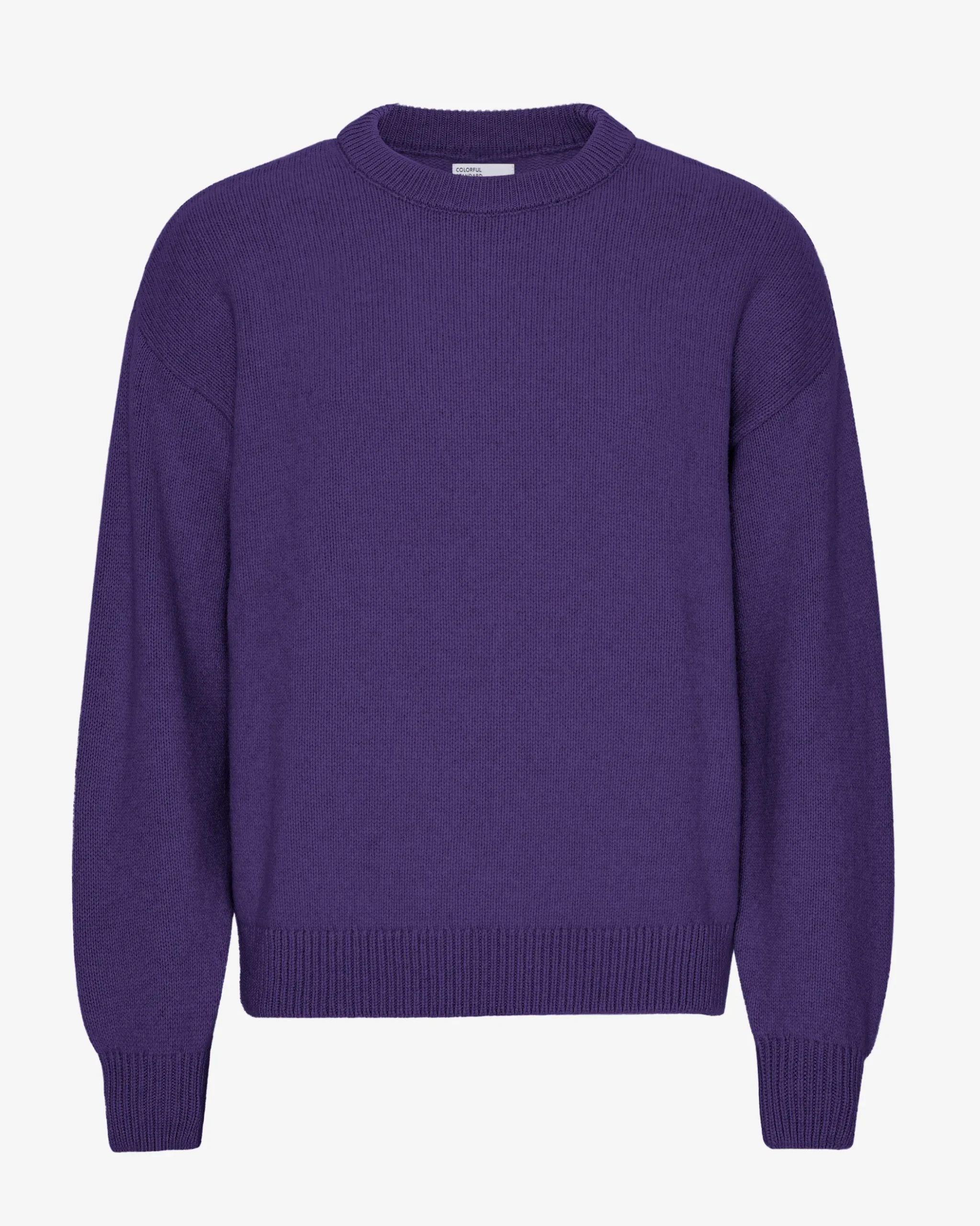 Oversized Merino Wool Crew - Ultra Violet