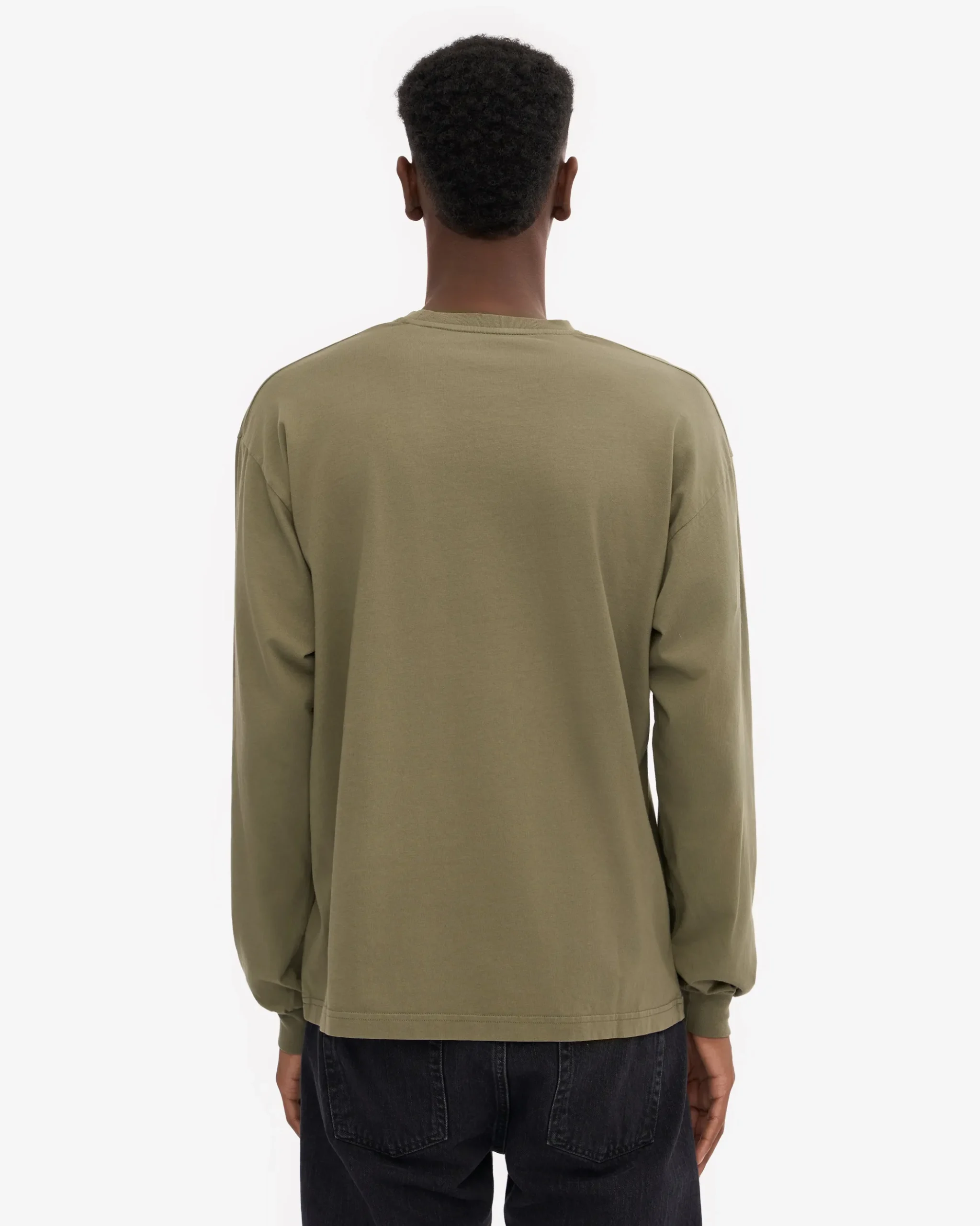 Oversized Organic LS T-Shirt - Dusty Olive