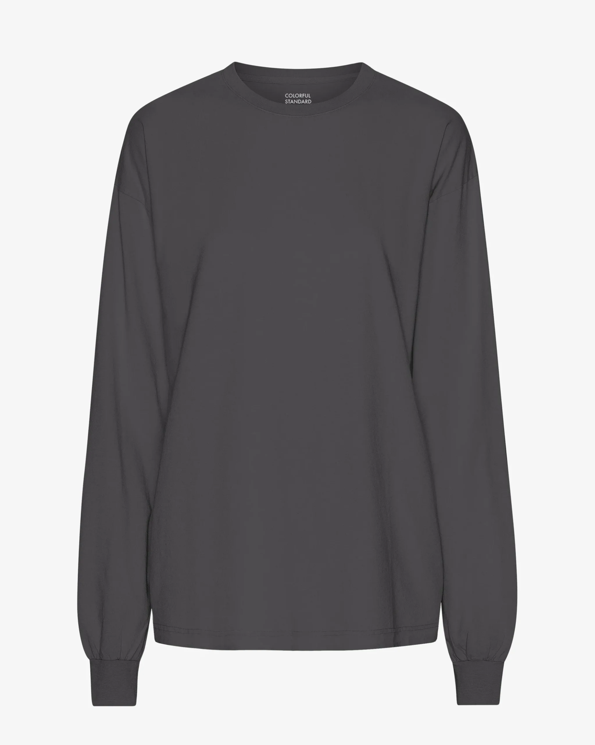 Oversized Organic LS T-Shirt - Lava Grey