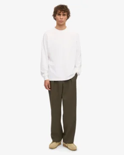 Oversized Organic LS T-Shirt - Optical White