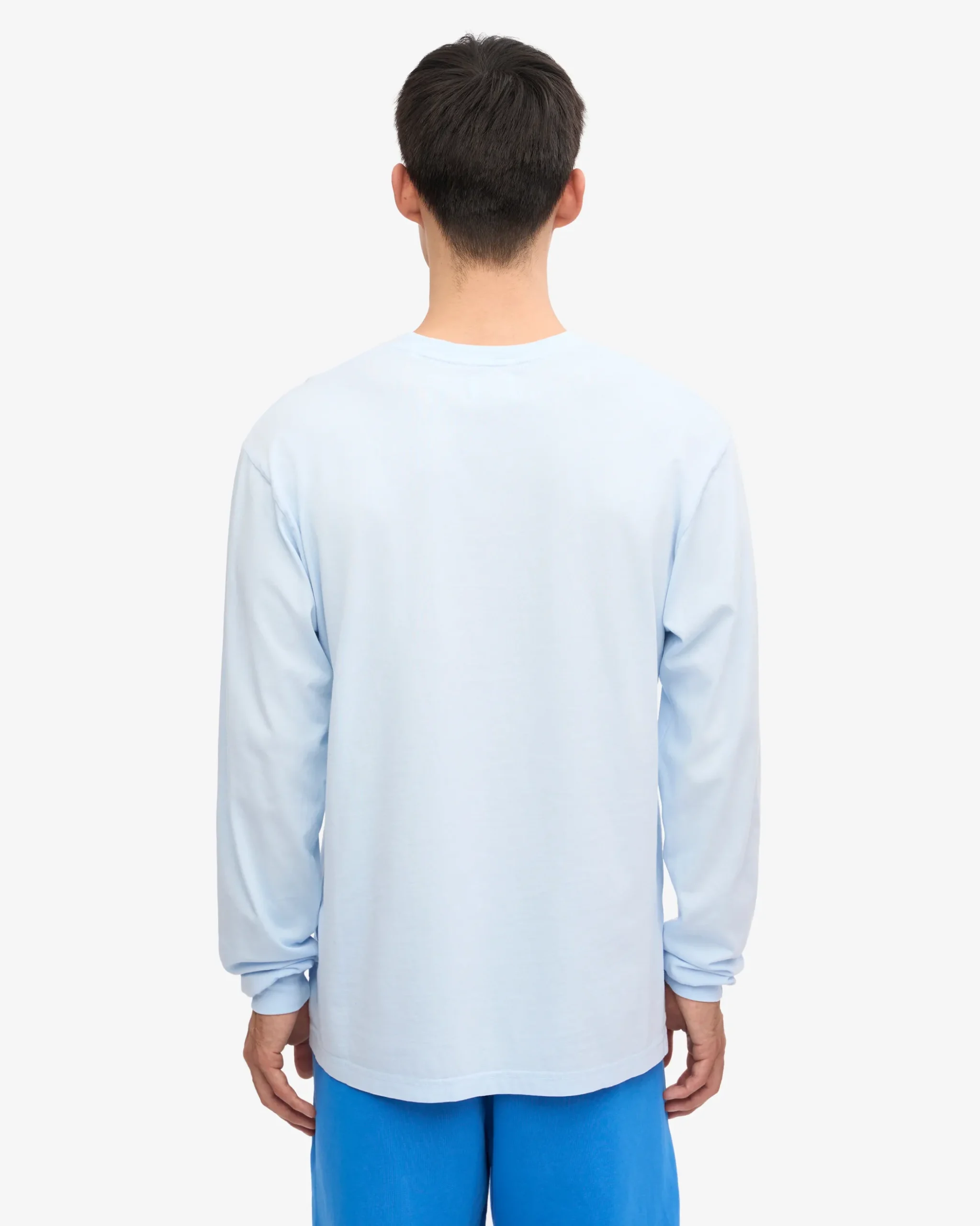 Oversized Organic LS T-Shirt - Polar Blue
