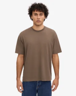 Oversized Organic T-Shirt - Cedar Brown