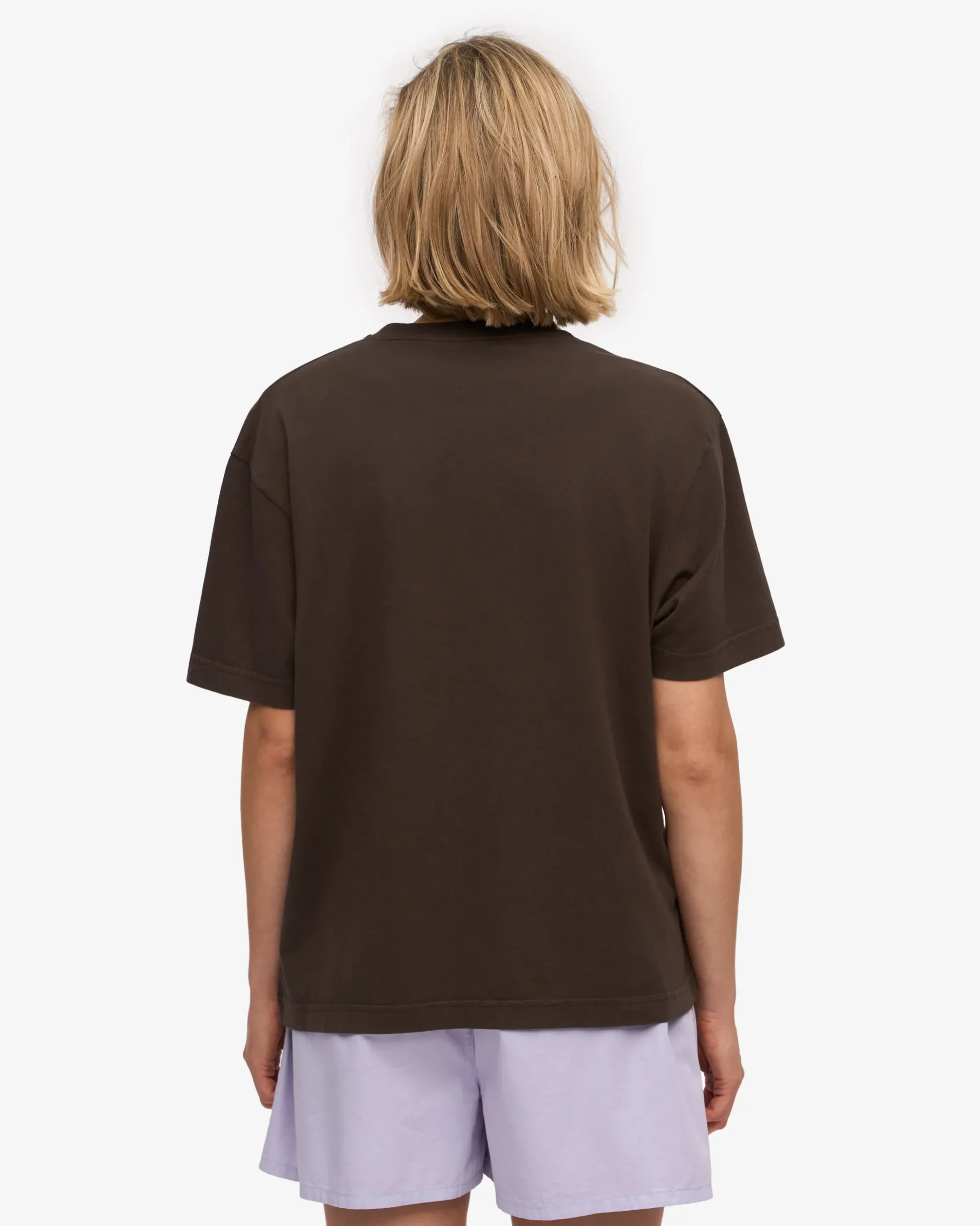 Oversized Organic T-Shirt - Coffee Brown