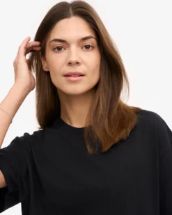 Oversized Organic T-Shirt - Deep Black