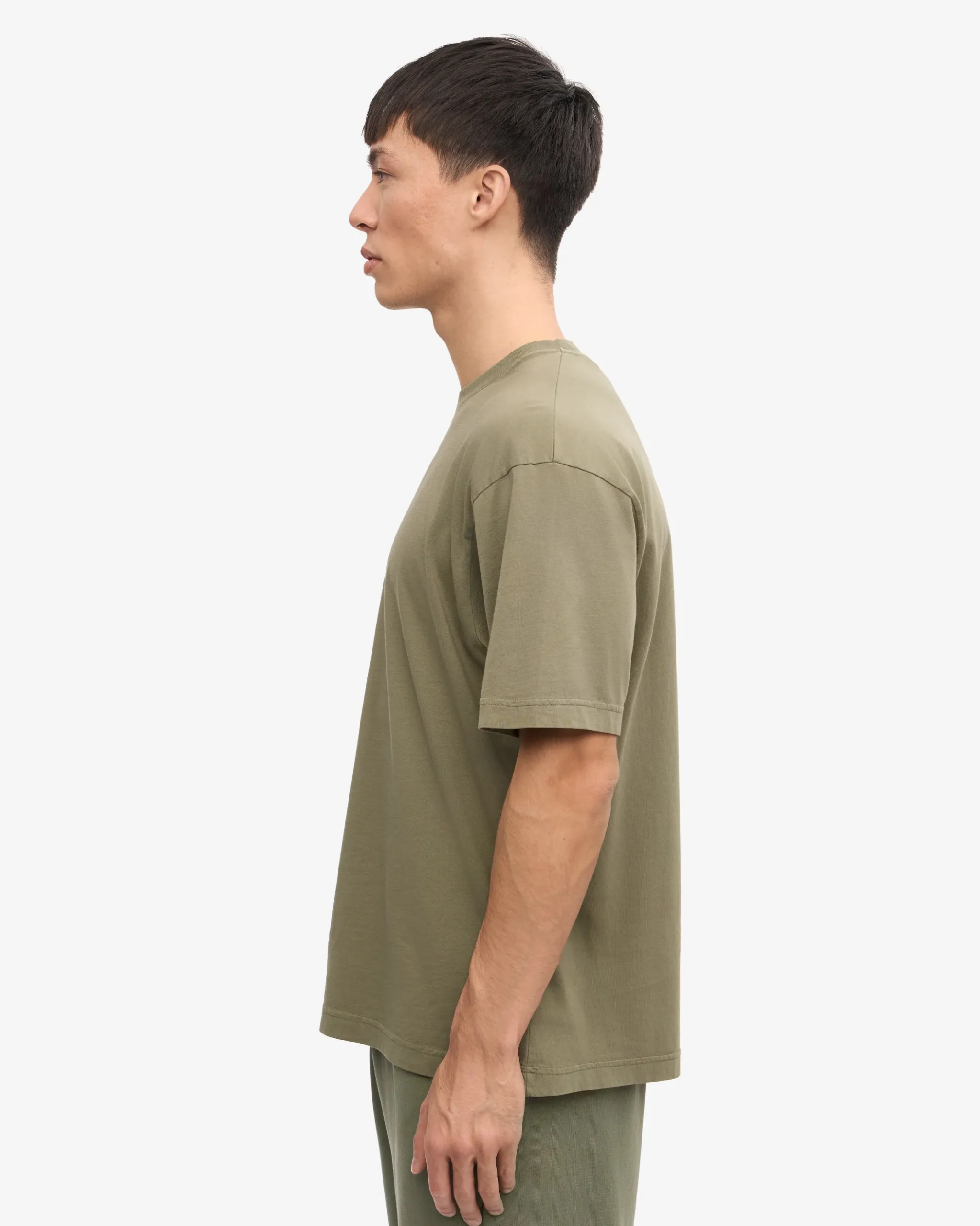 Oversized Organic T-Shirt - Dusty Olive