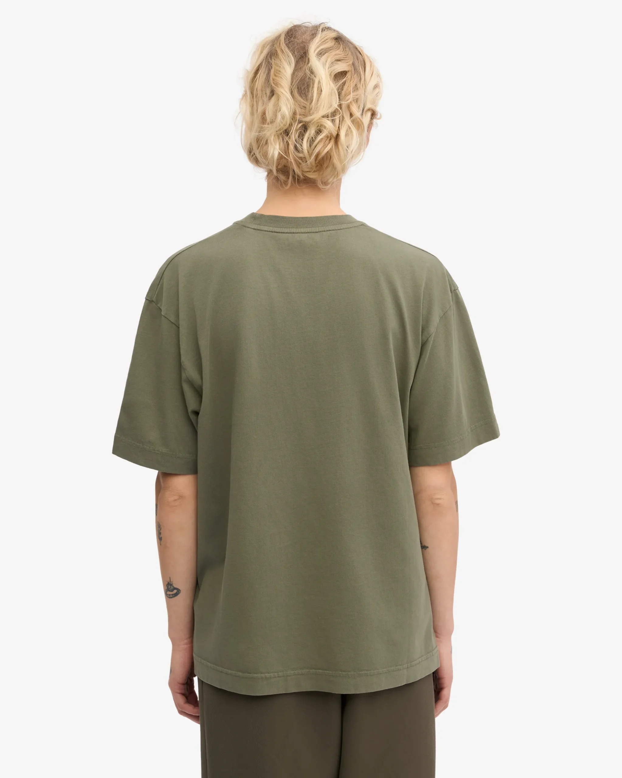 Oversized Organic T-Shirt - Dusty Olive