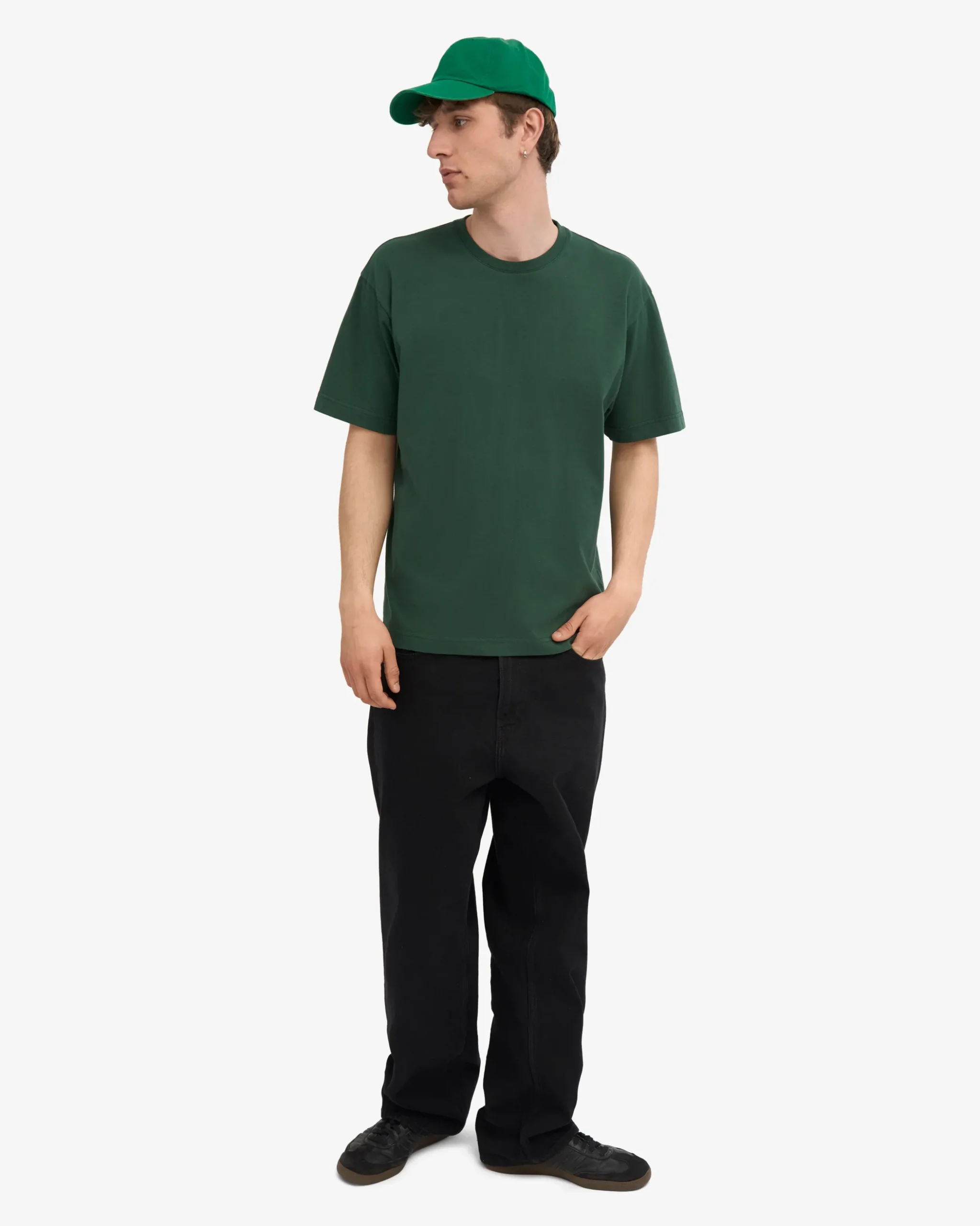 Oversized Organic T-Shirt - Emerald Green