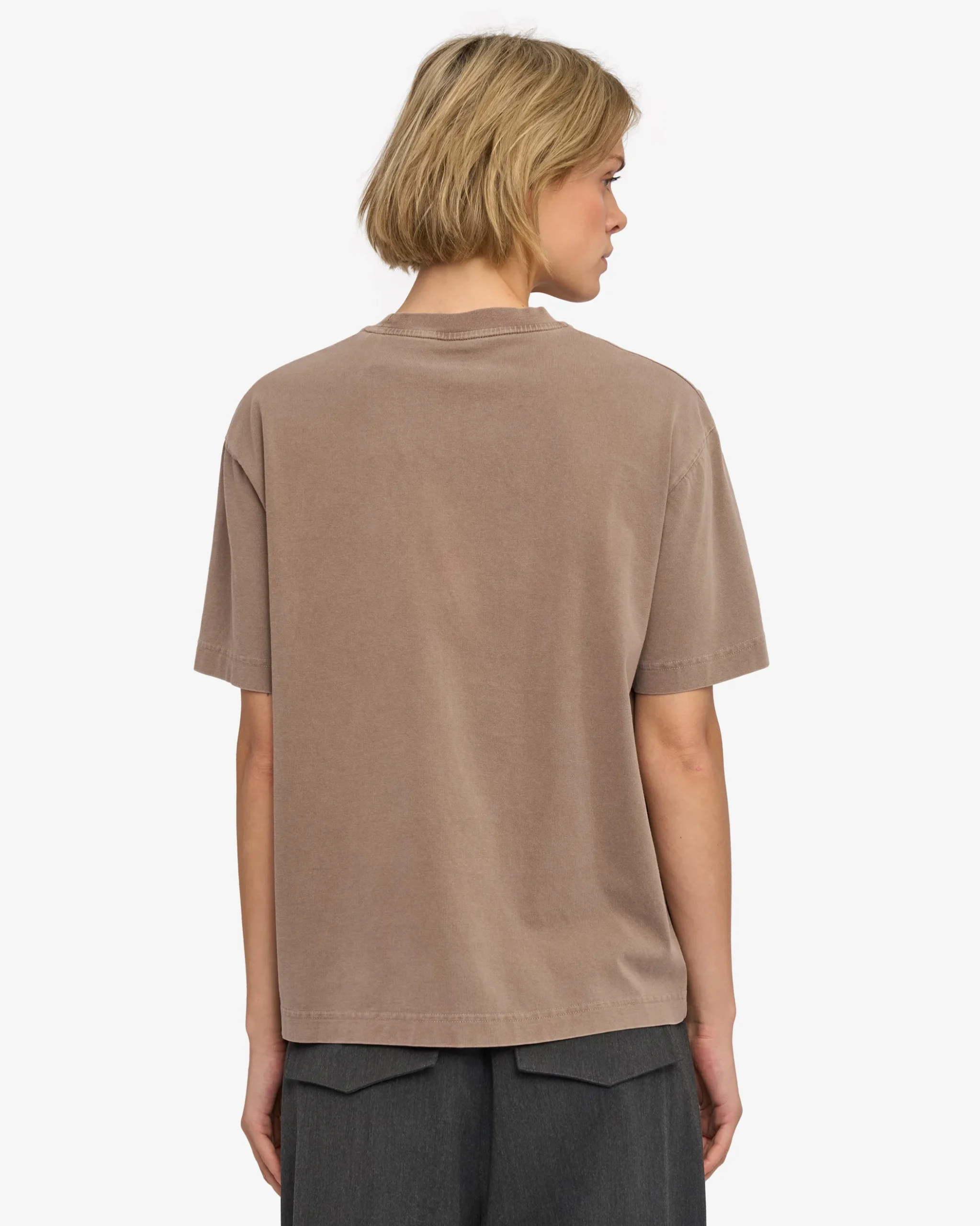Oversized Organic T-Shirt - Faded Khaki