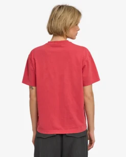 Oversized Organic T-Shirt - Faded Red