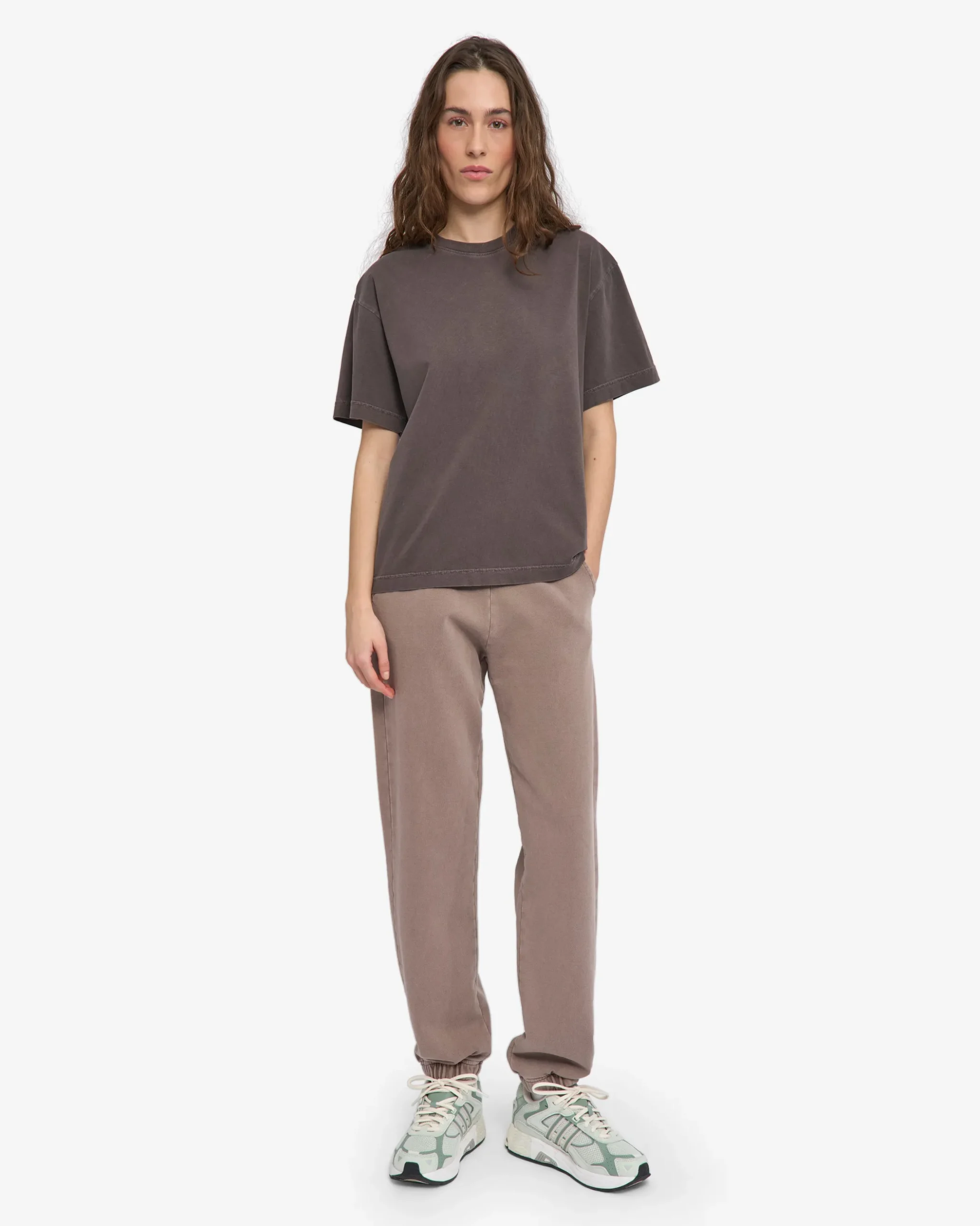 Oversized Organic T-Shirt - Faded Mud