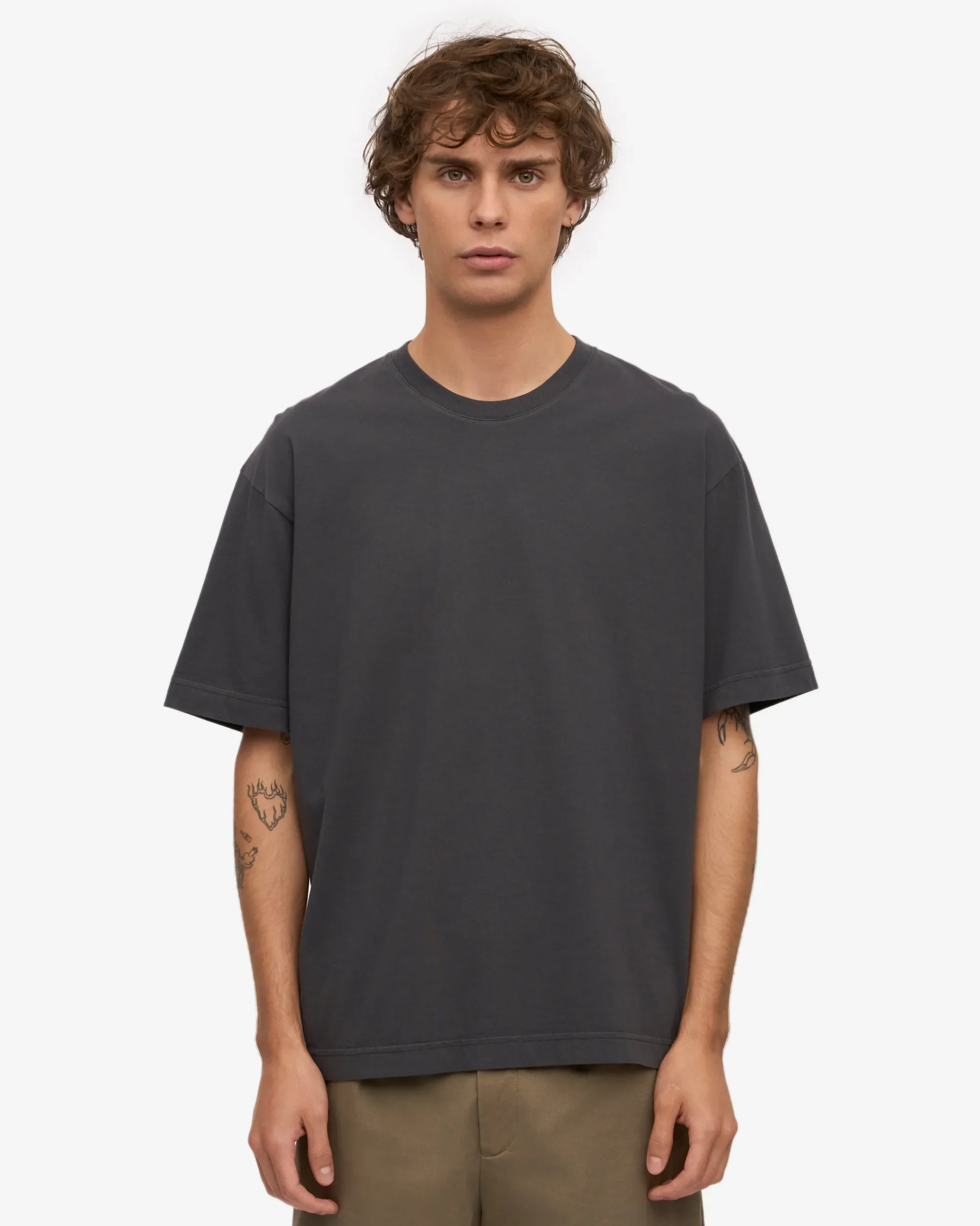 Oversized Organic T-Shirt - Lava Grey (3-Pack)
