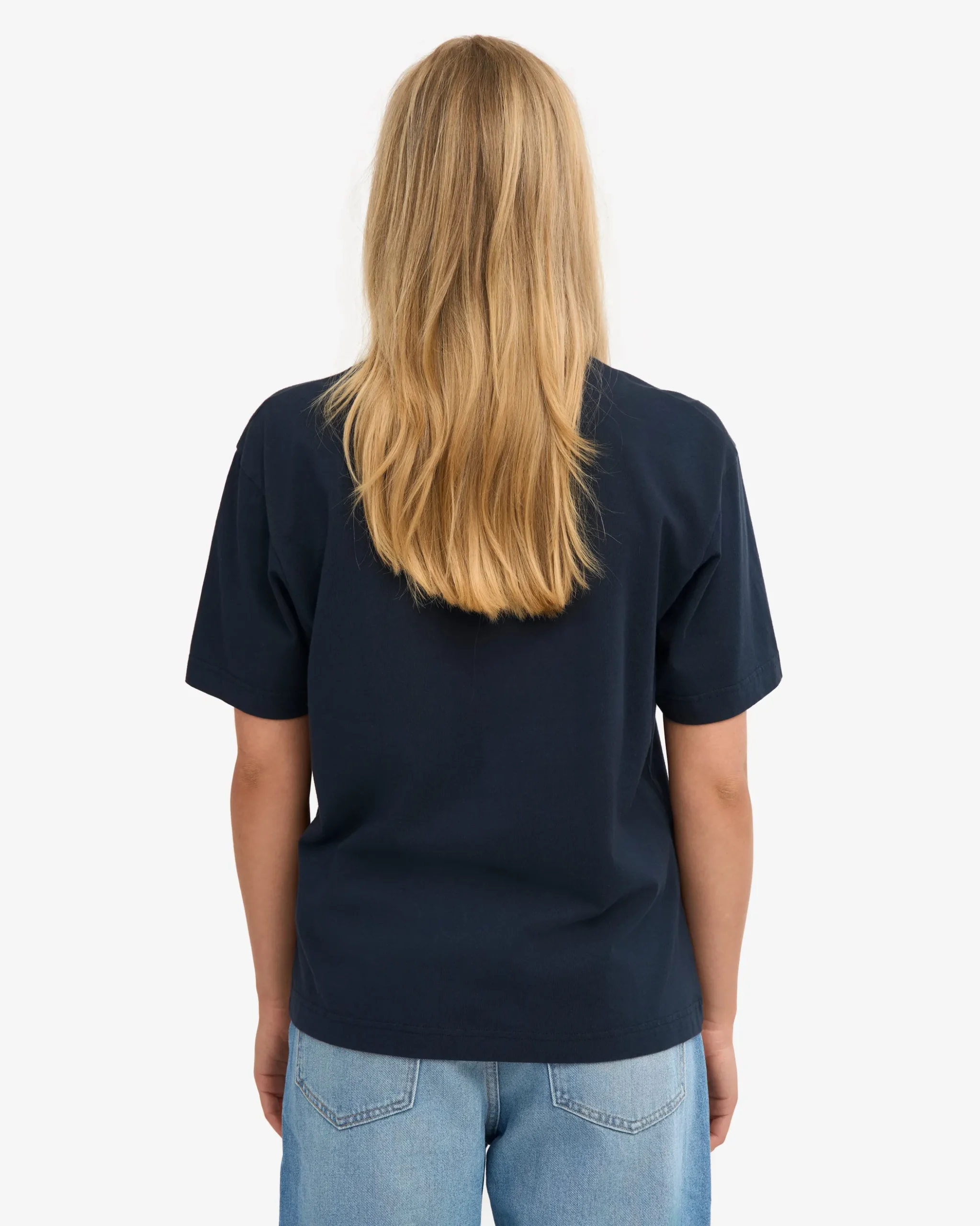 Oversized Organic T-Shirt - Navy Blue