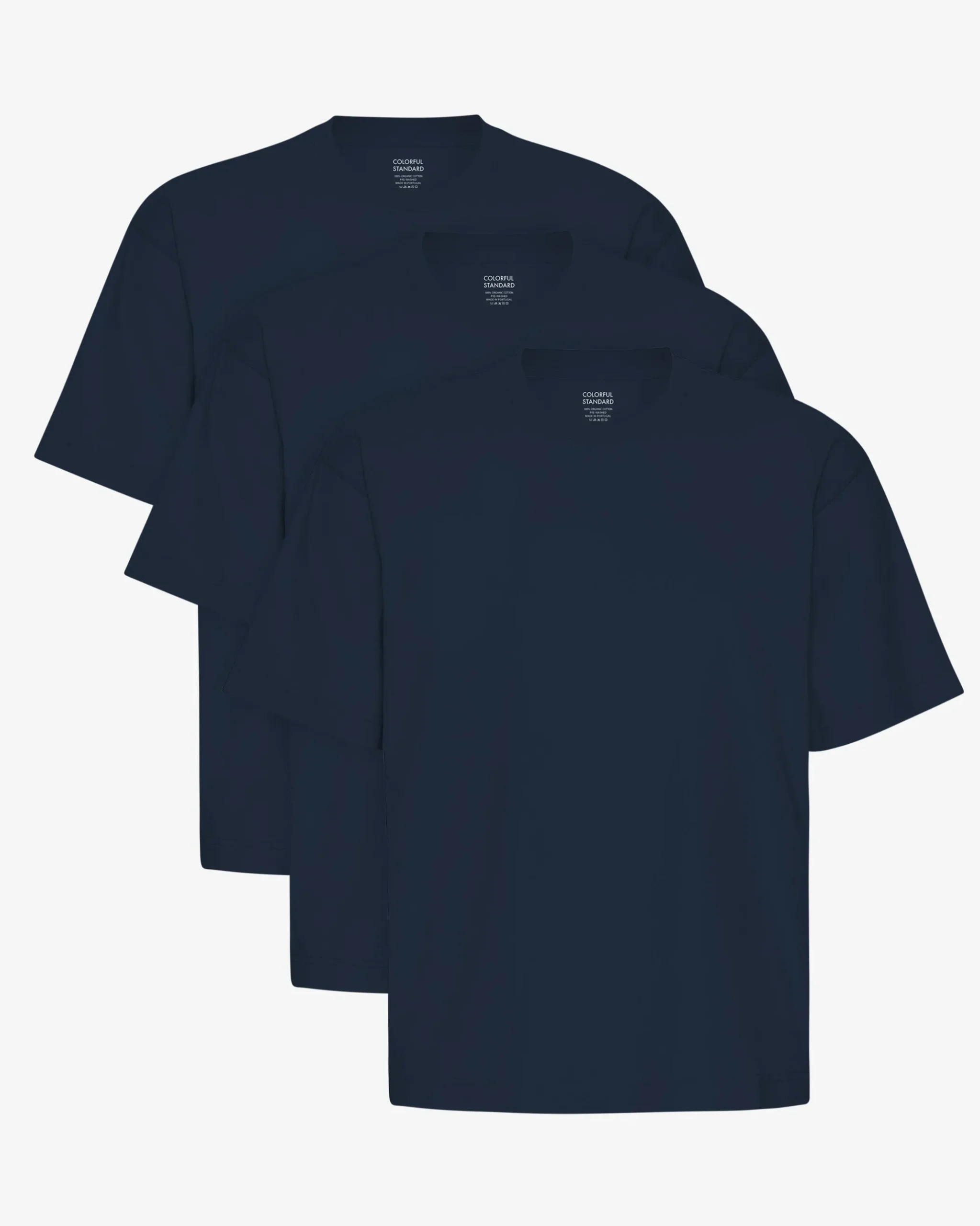 Oversized Organic T-Shirt - Navy Blue (3-Pack)