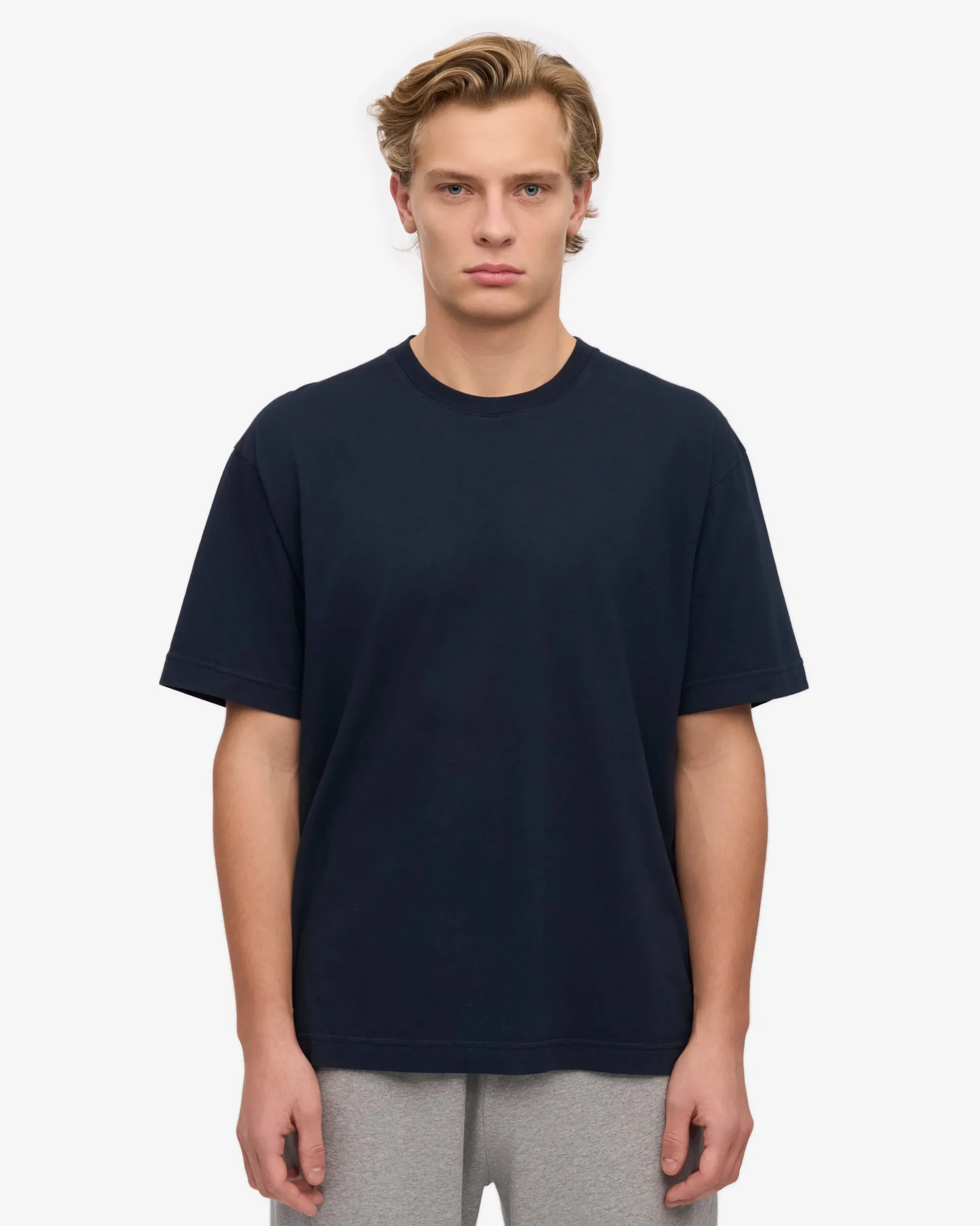 Oversized Organic T-Shirt - Navy Blue (3-Pack)