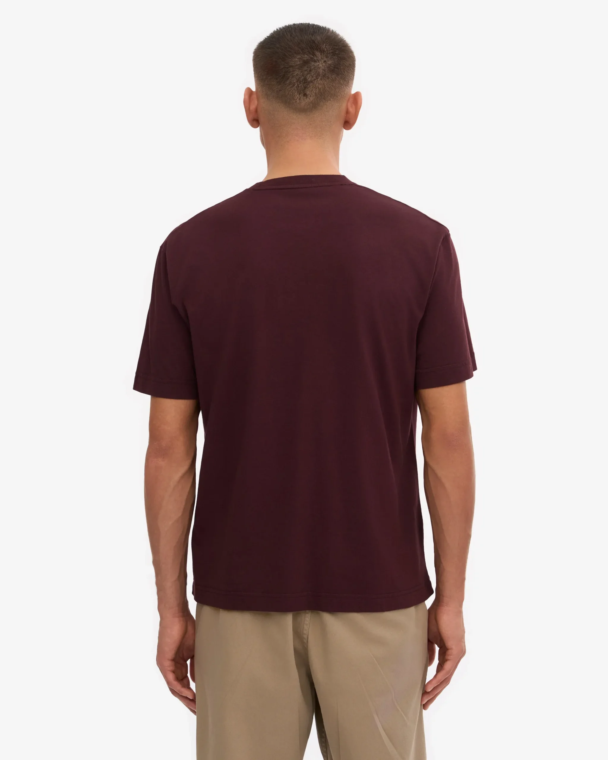 Oversized Organic T-Shirt - Oxblood Red