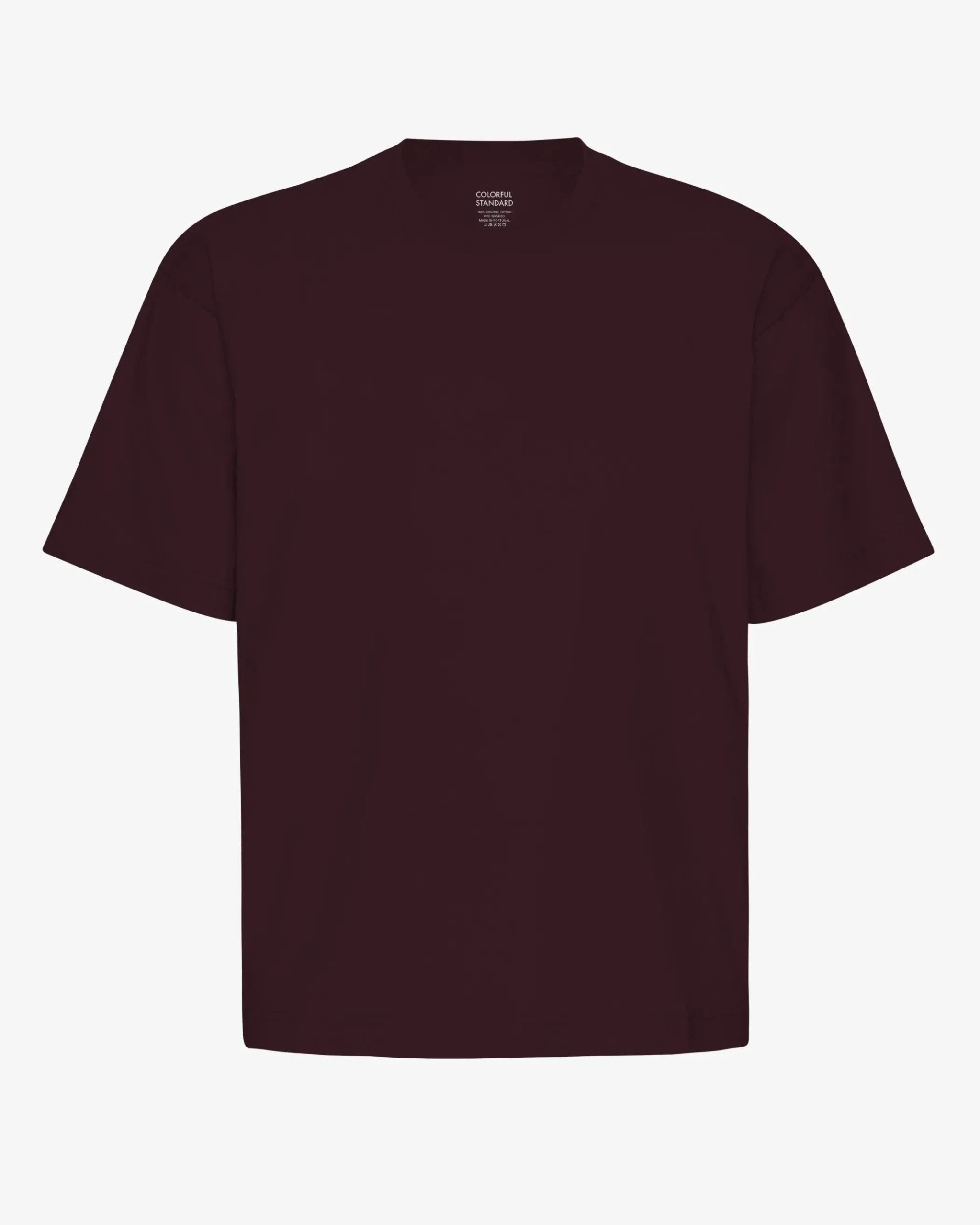 Oversized Organic T-Shirt - Oxblood Red