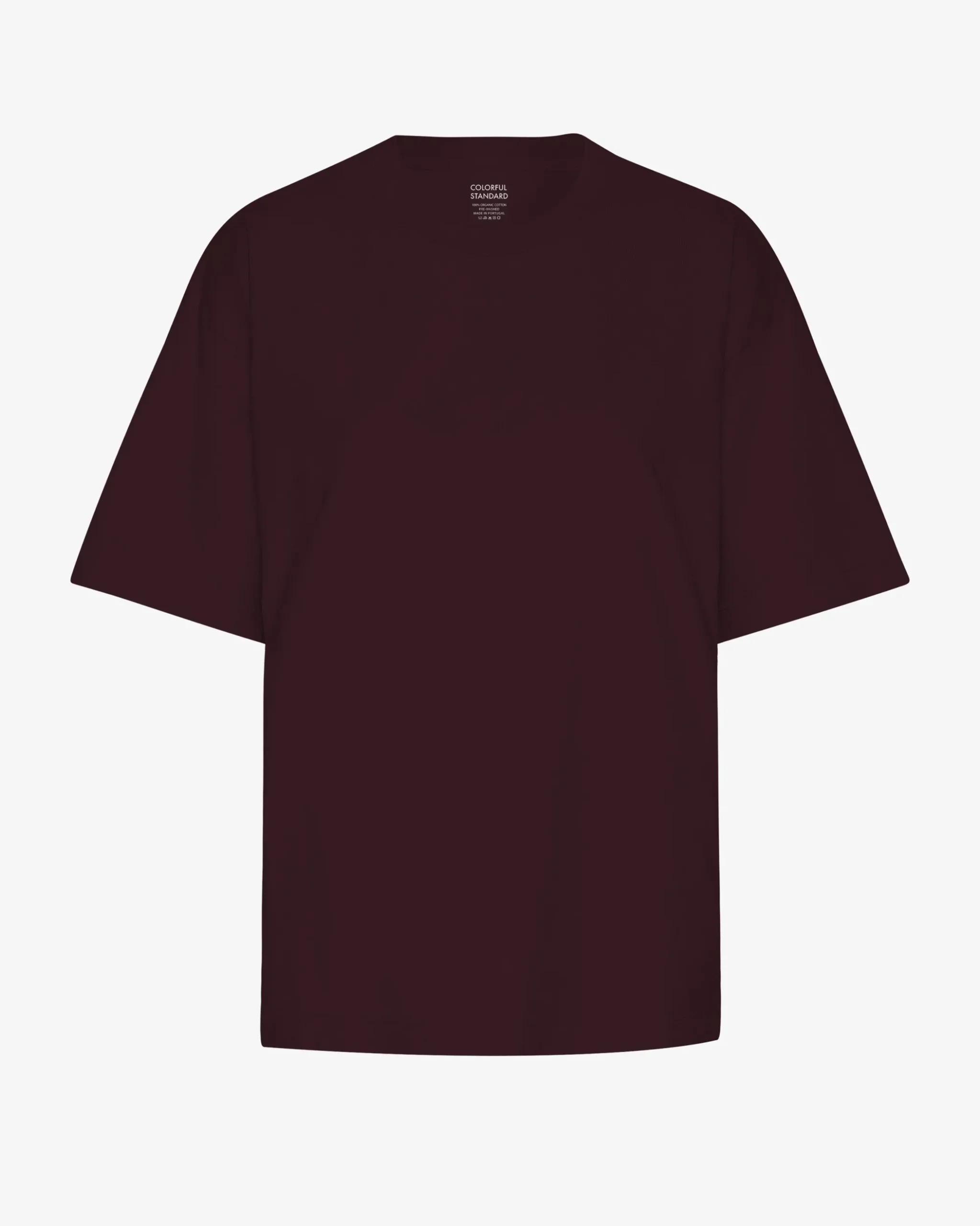Oversized Organic T-Shirt - Oxblood Red
