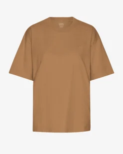 Oversized Organic T-Shirt - Sahara Camel