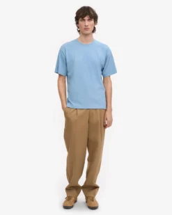 Oversized Organic T-Shirt - Seaside Blue