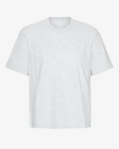 Oversized Organic T-Shirt - Snow Melange