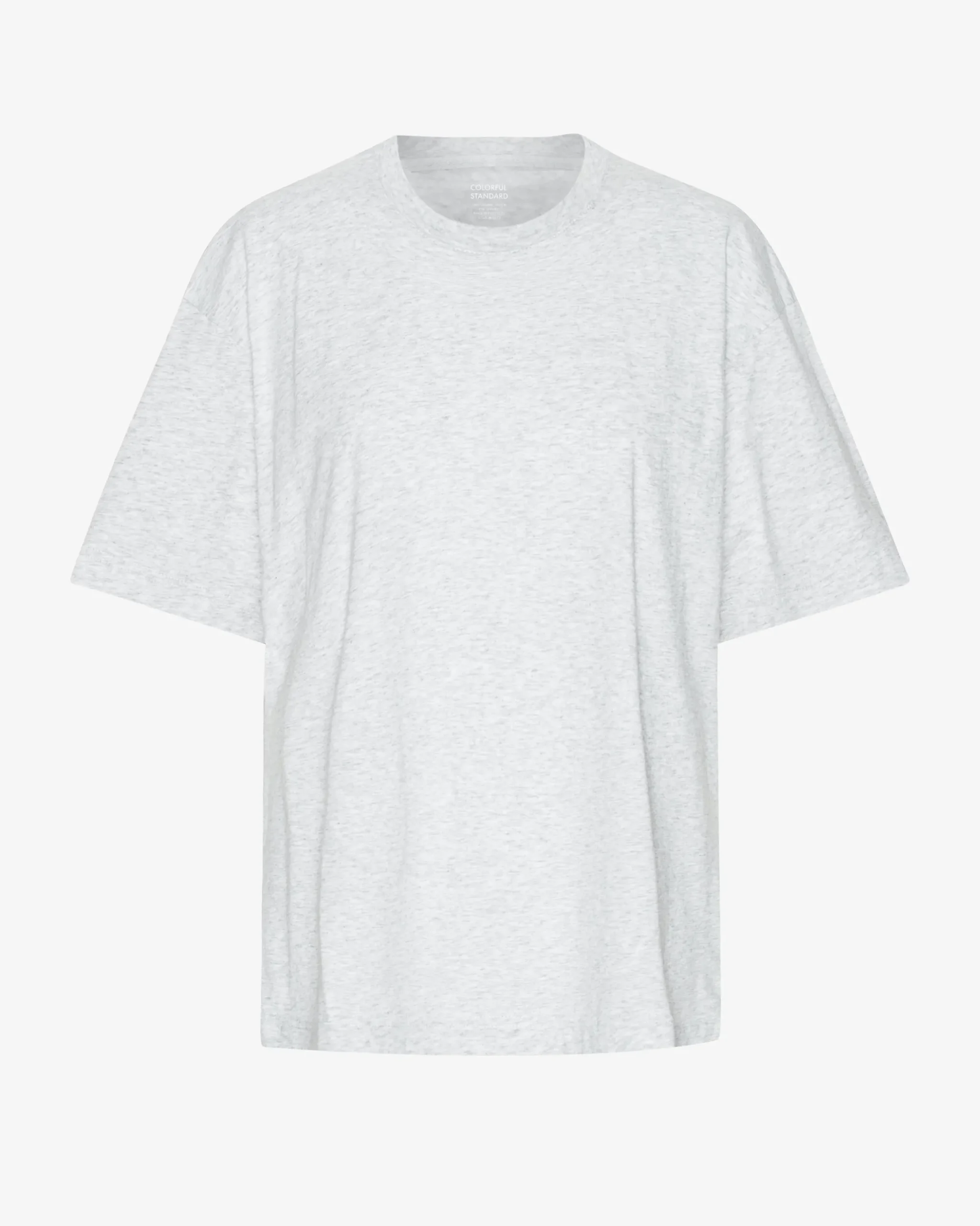 Oversized Organic T-Shirt - Snow Melange