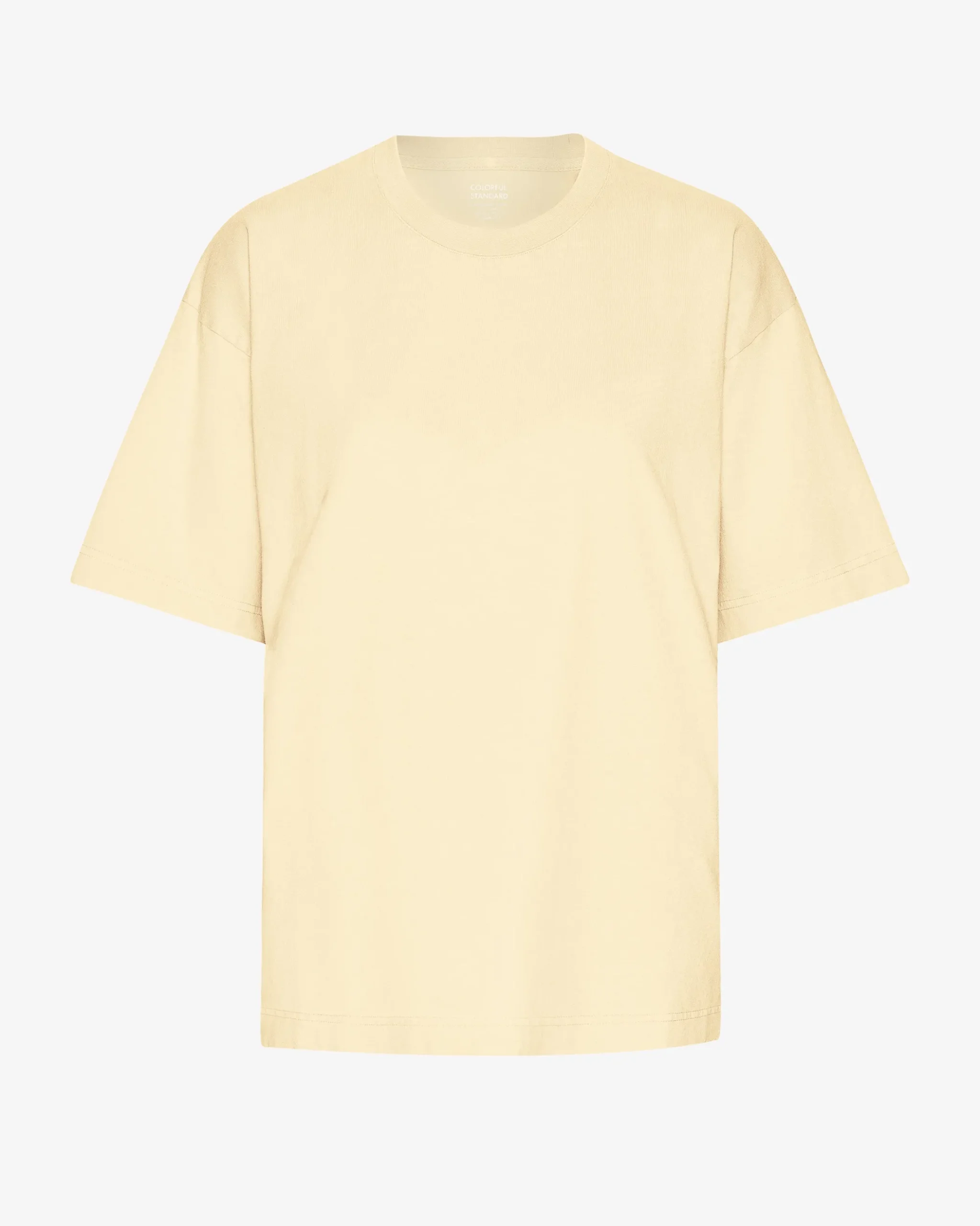 Oversized Organic T-Shirt - Soft Yellow