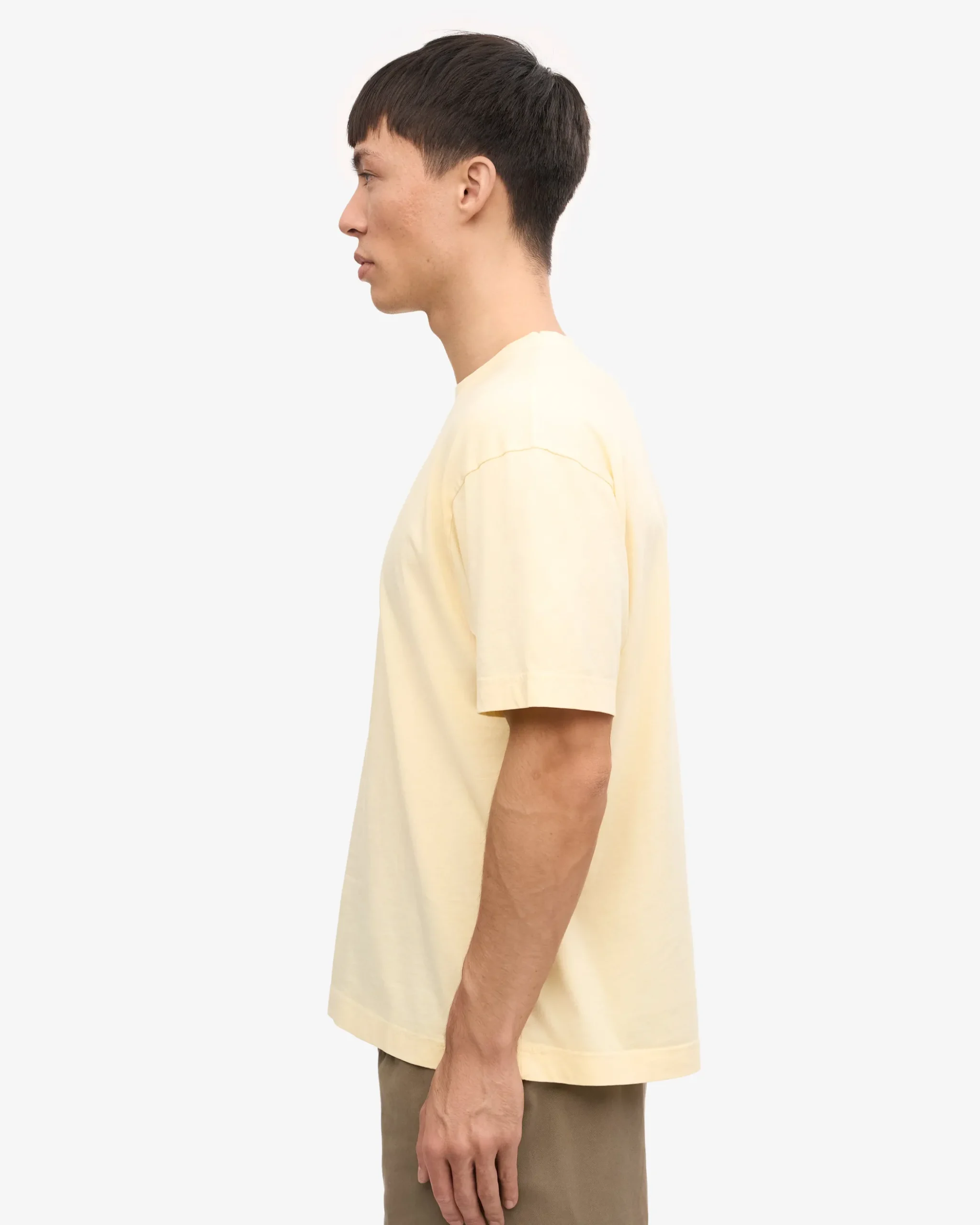 Oversized Organic T-Shirt - Soft Yellow