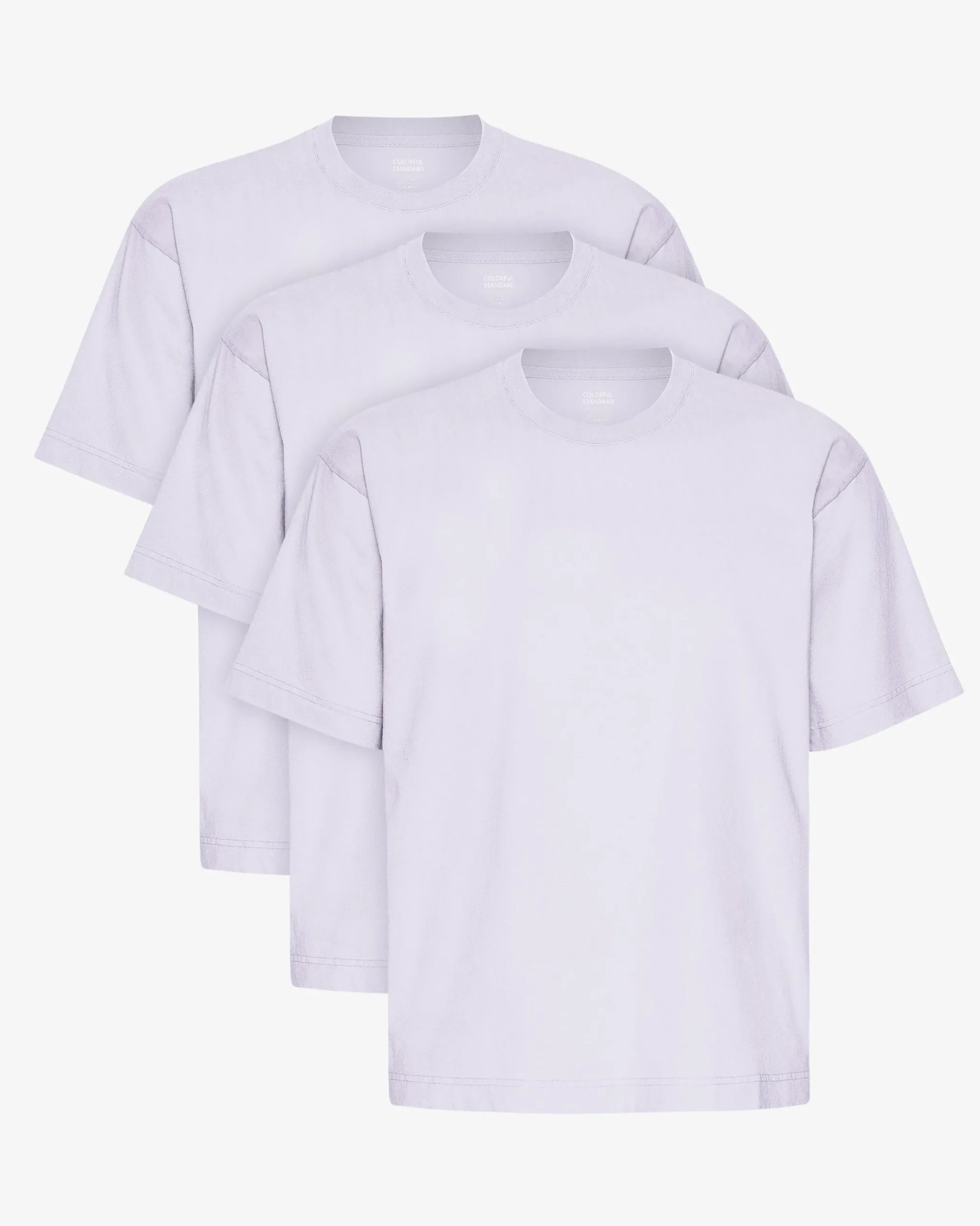Oversized Organic T-Shirt - Soft Lavender (3-Pack)