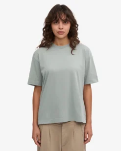 Oversized Organic T-Shirt - Steel Blue