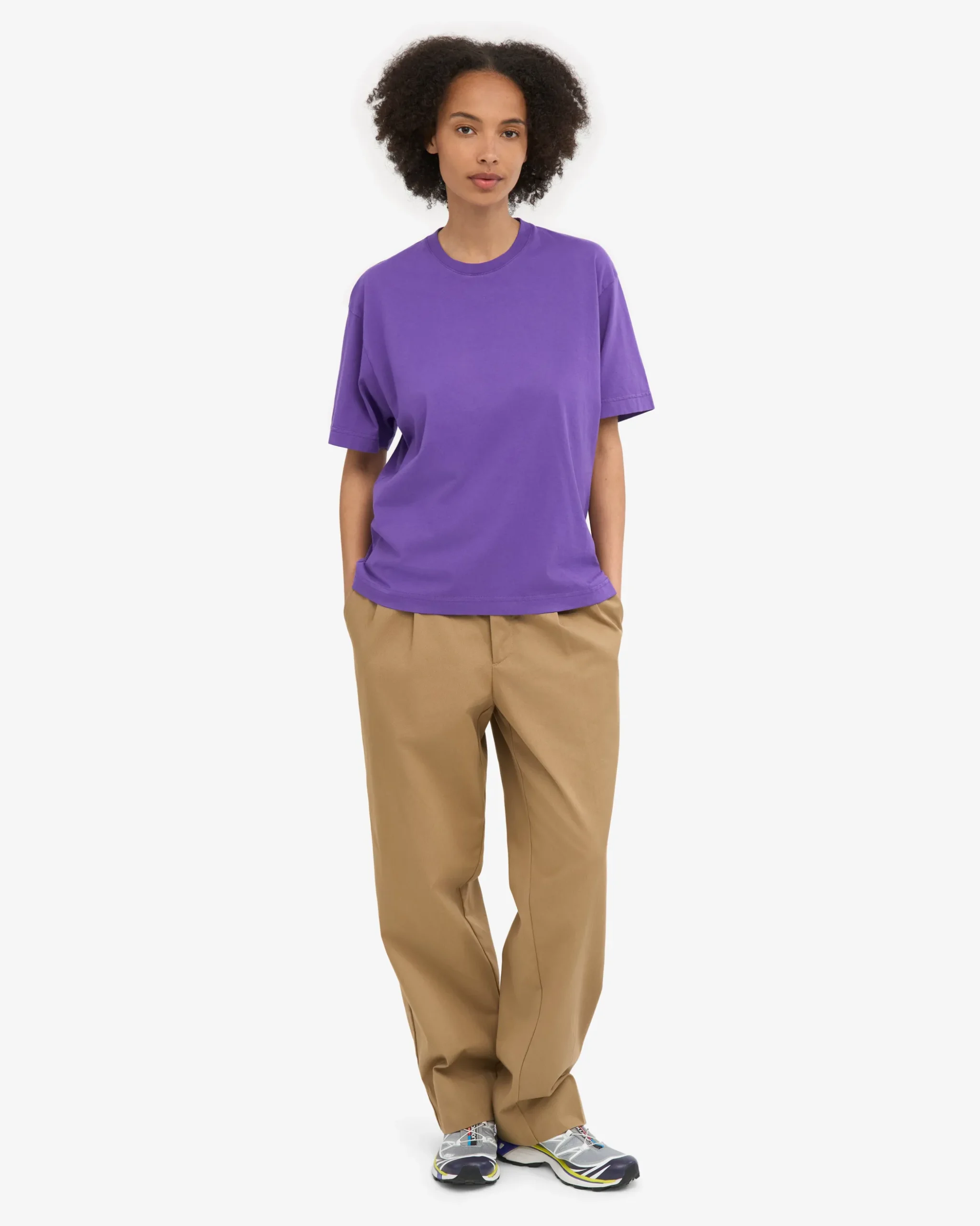 Oversized Organic T-Shirt - Ultra Violet