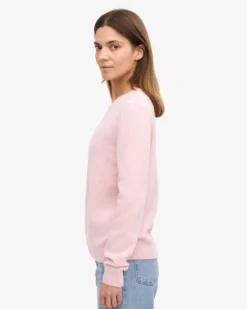 Women Classic Merino Wool Crew - Faded Pink