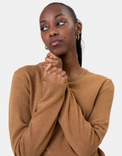 Women Classic Merino Wool Crew - Dusty Olive