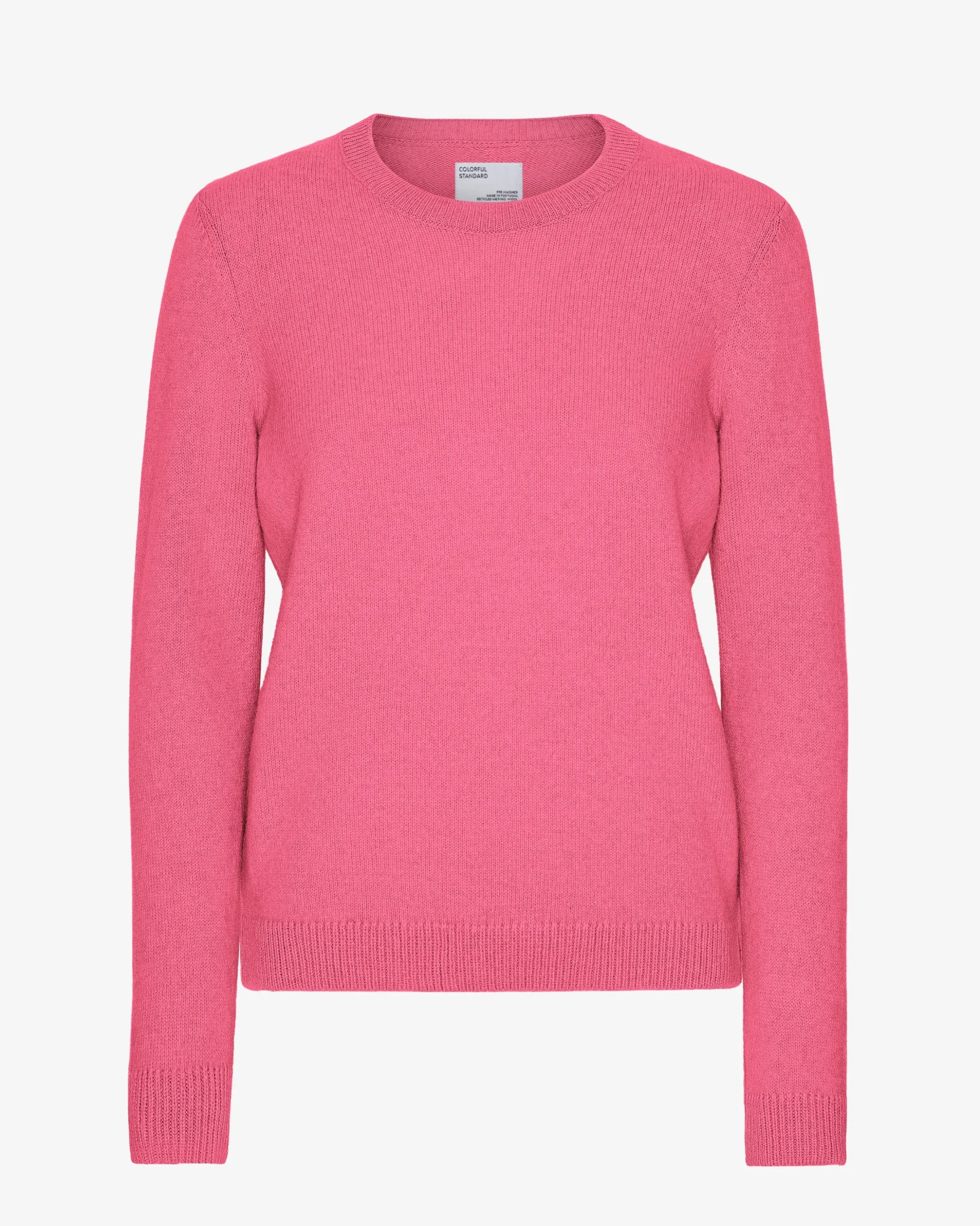 Women Classic Merino Wool Crew - Bubblegum Pink