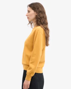 Women Classic Organic Crew - Burned Yellow