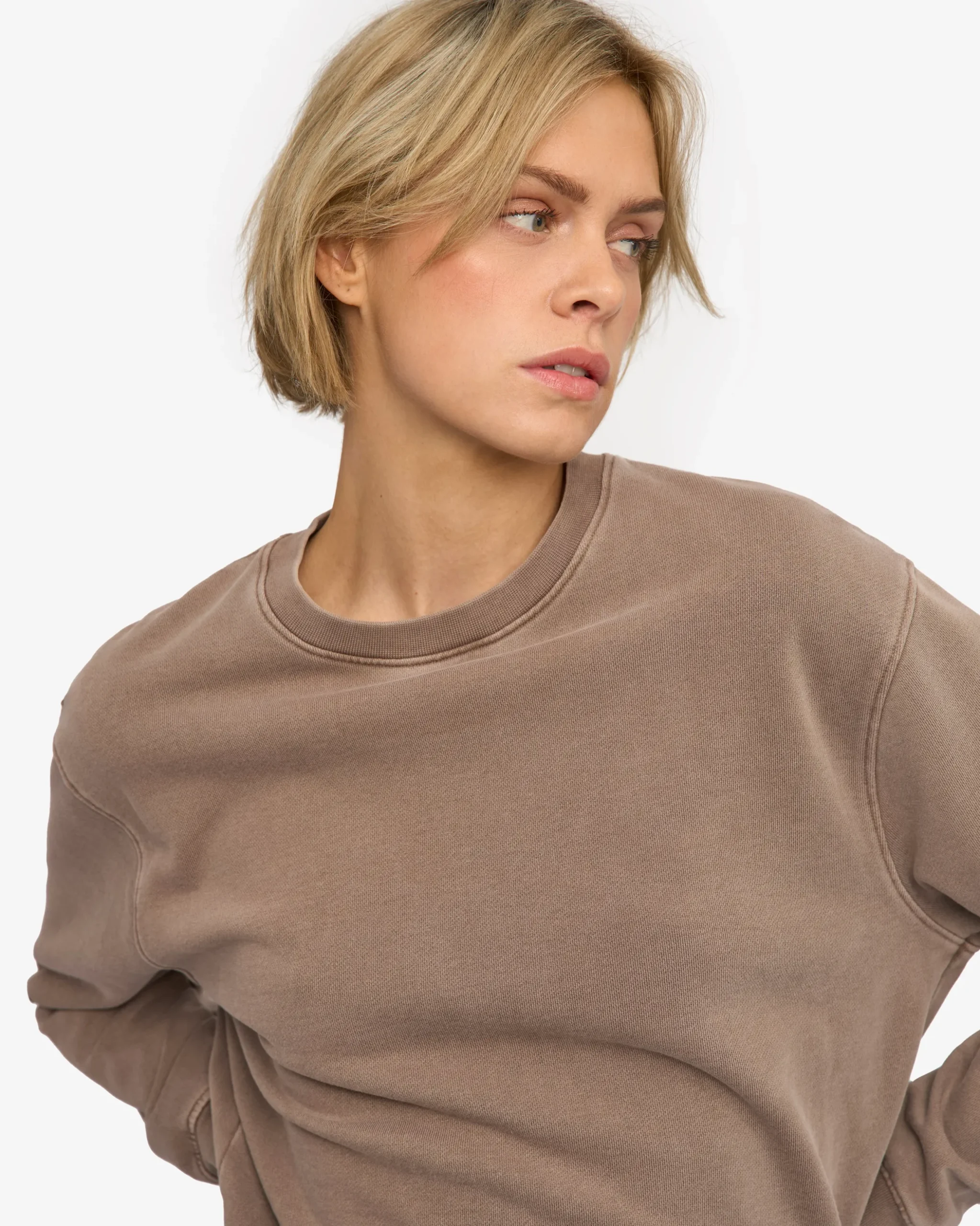 Women Classic Organic Crew - Faded Khaki