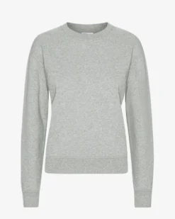 Women Classic Organic Crew - Heather Grey