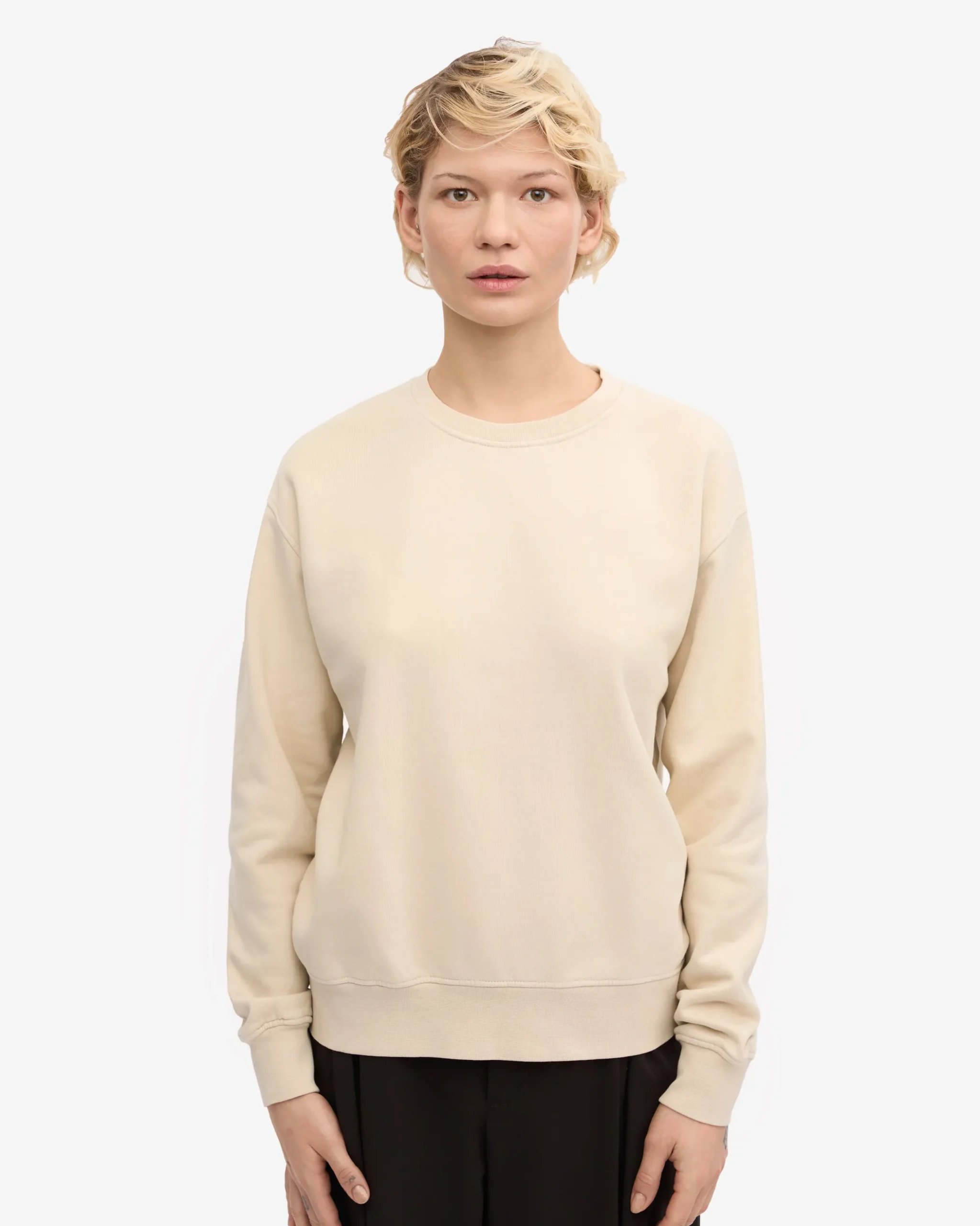 Women Classic Organic Crew - Ivory White