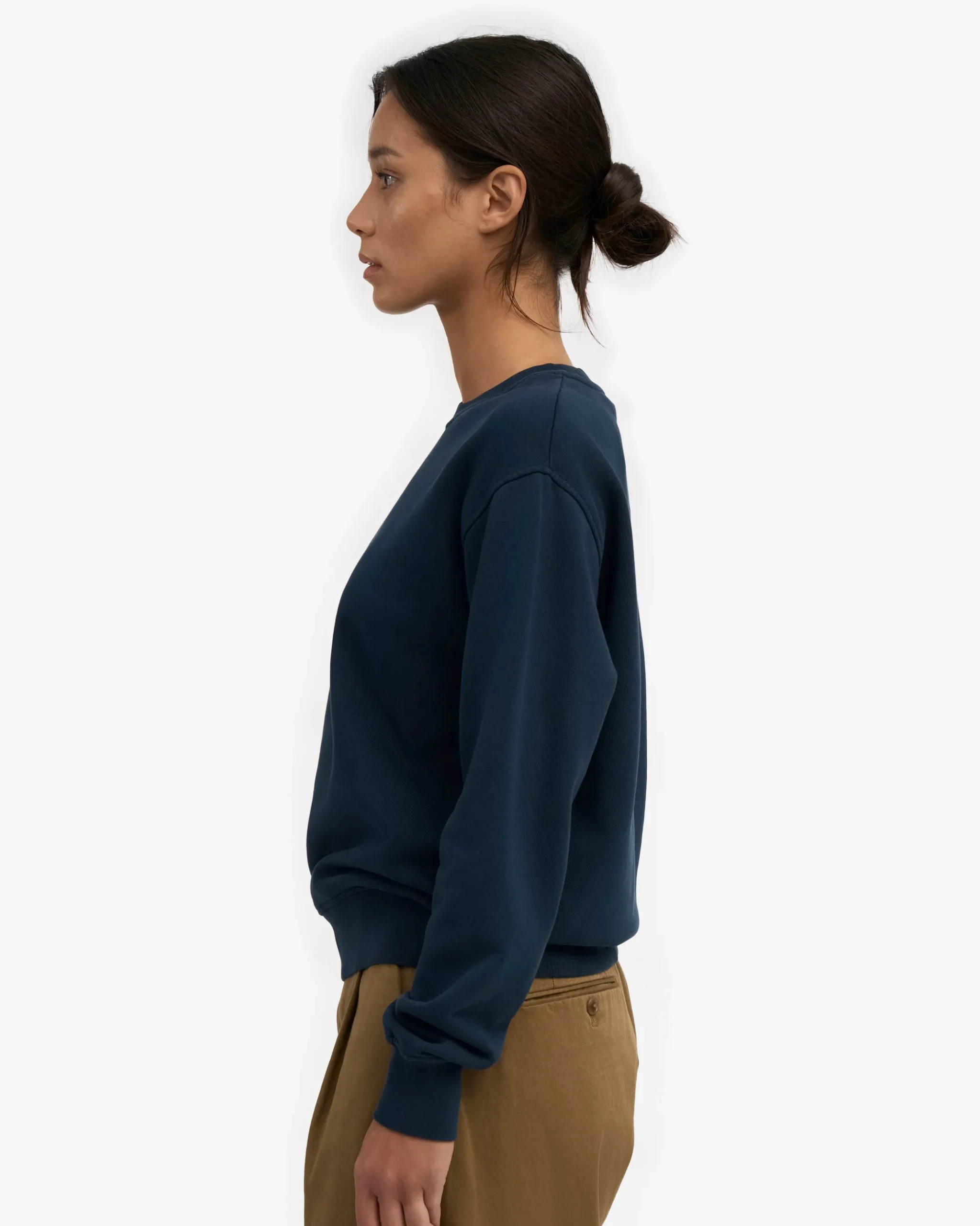 Women Classic Organic Crew - Navy Blue