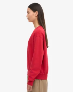 Women Classic Organic Crew - Scarlet Red