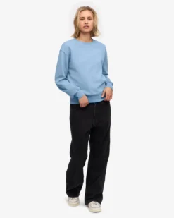 Women Classic Organic Crew - Seaside Blue