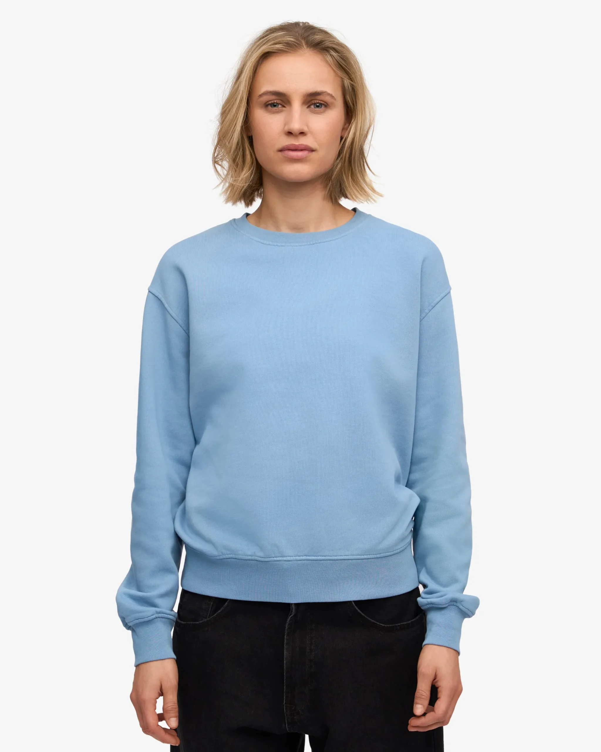 Women Classic Organic Crew - Seaside Blue