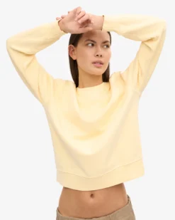 Women Classic Organic Crew - Soft Yellow