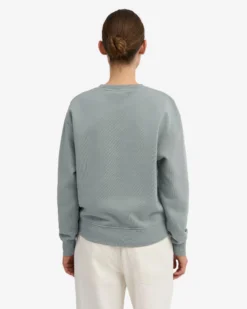 Women Classic Organic Crew - Steel Blue