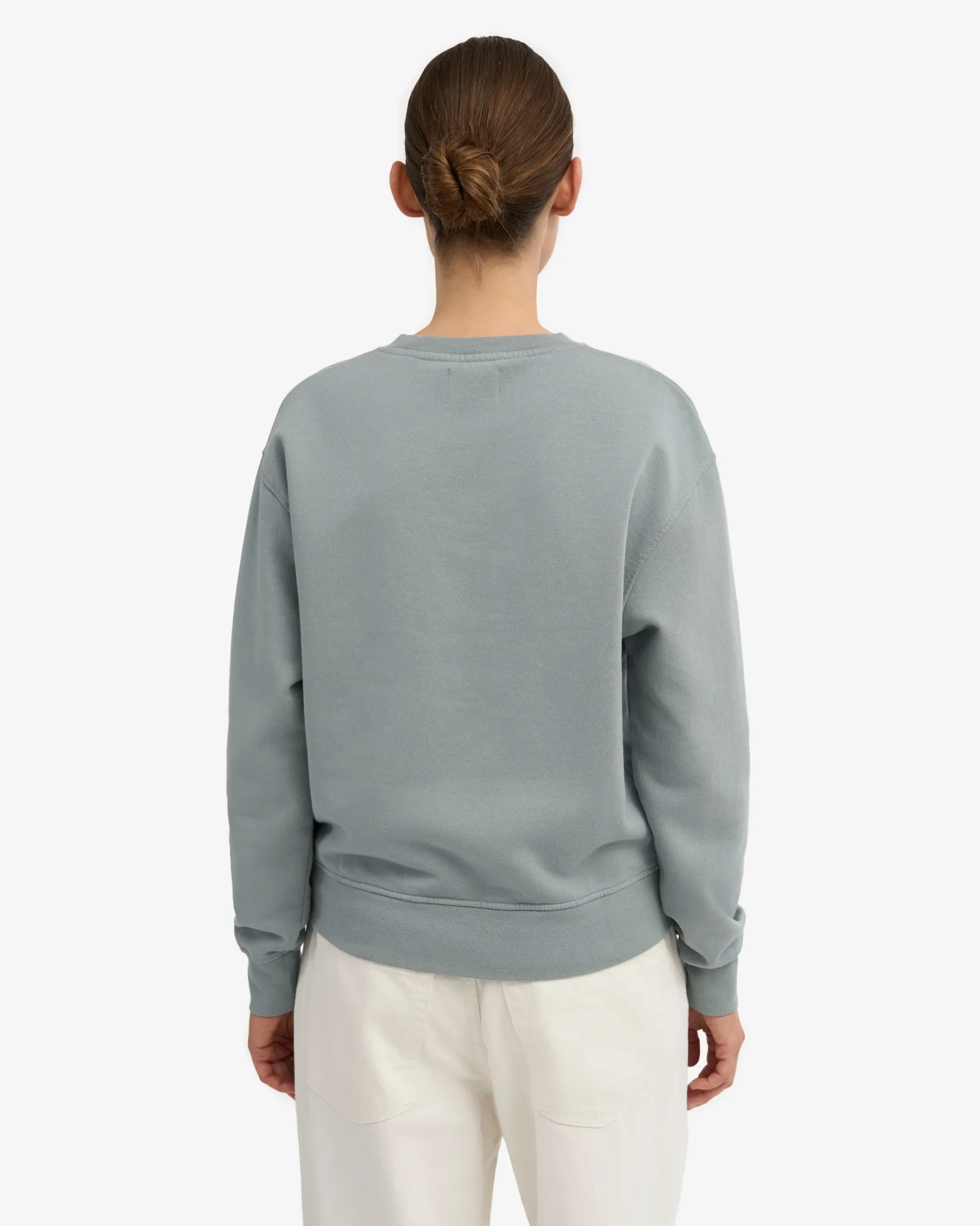 Women Classic Organic Crew - Steel Blue